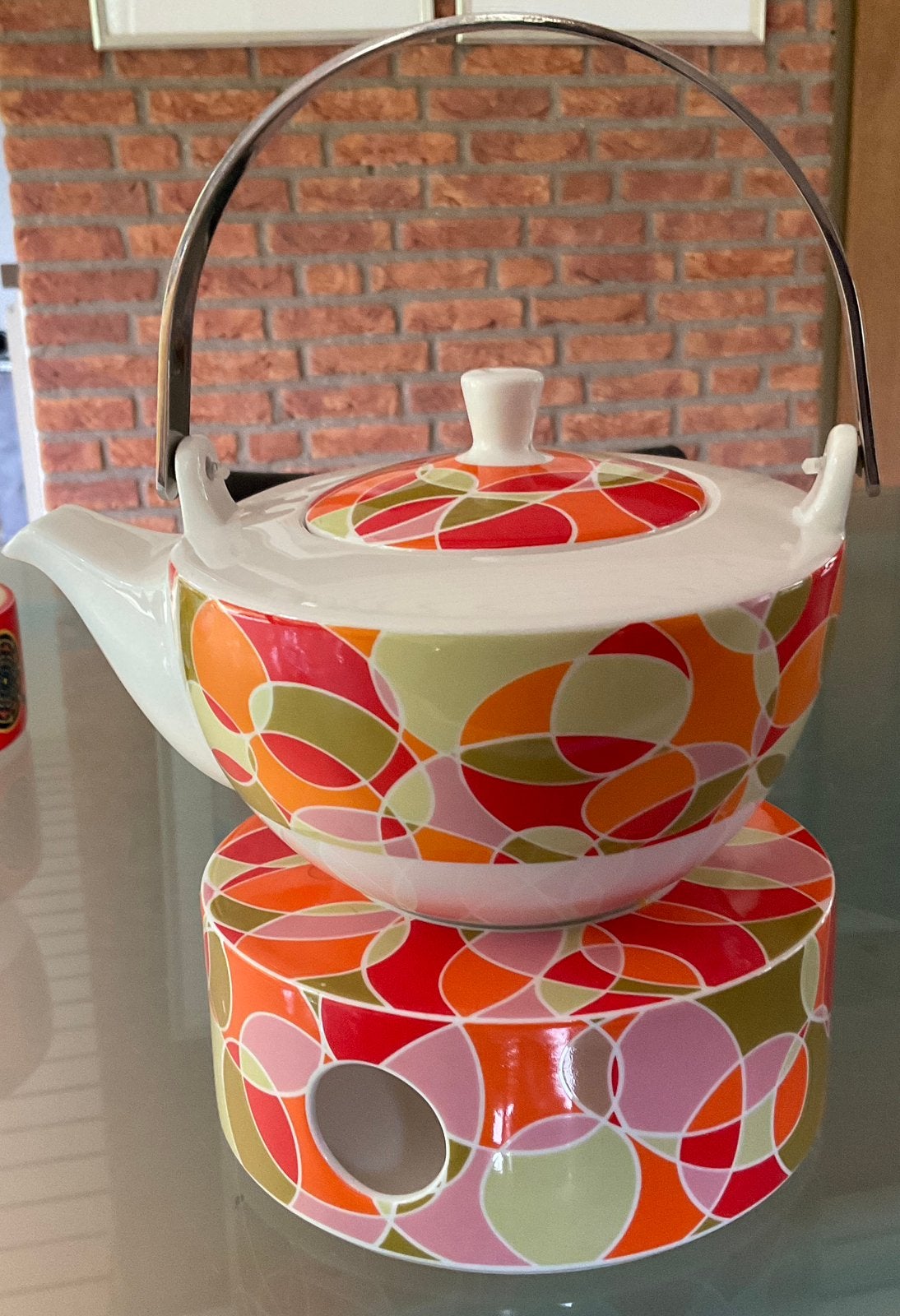 RITZENHOFF theepot + theelicht uit de My Lian - lijn, Huis en Inrichting, Keuken | Servies, Ophalen of Verzenden, Zo goed als nieuw