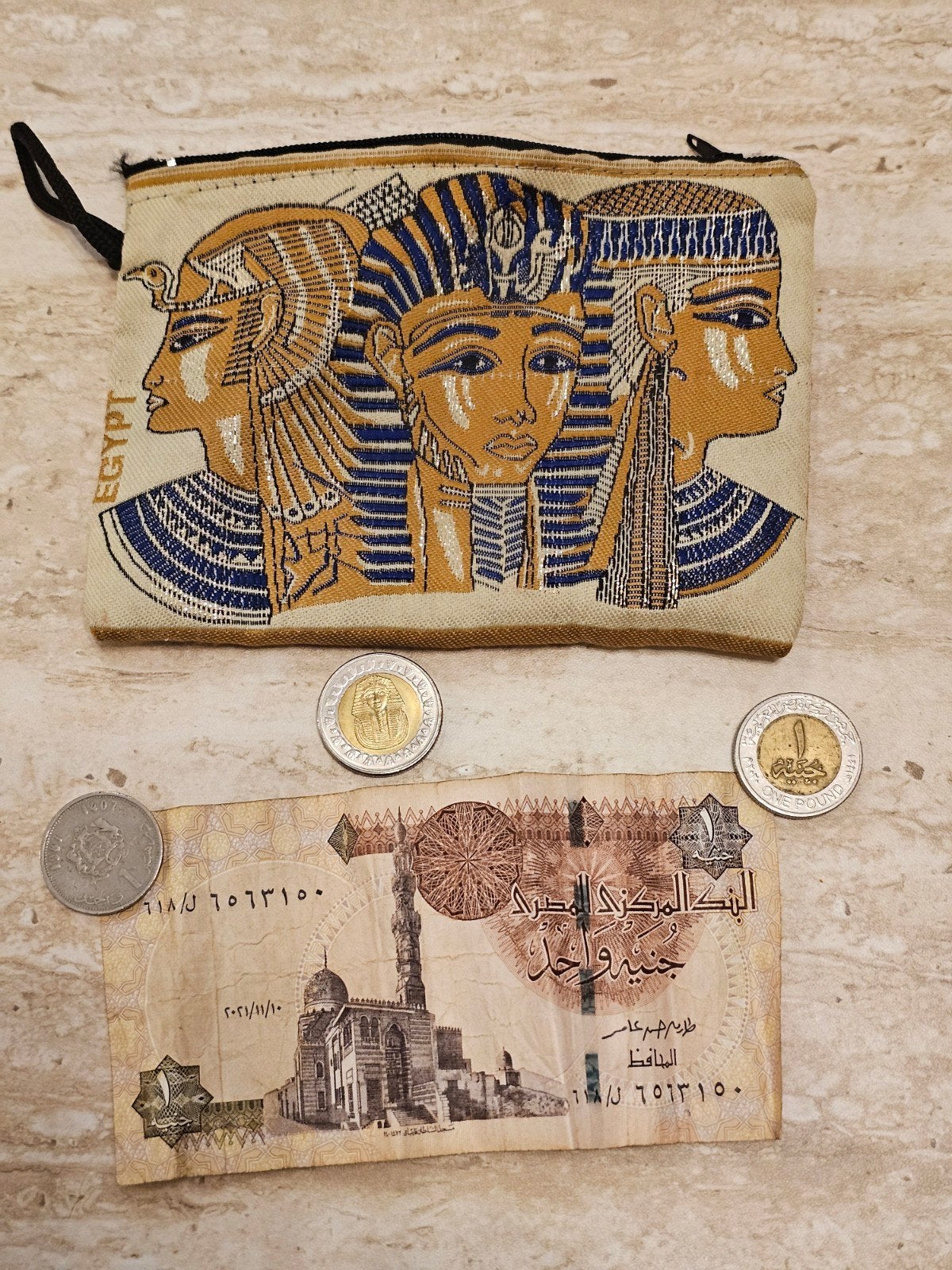 Egyptisch portemonneetje met farao's, Ophalen of Verzenden, Nieuw, Overige typen