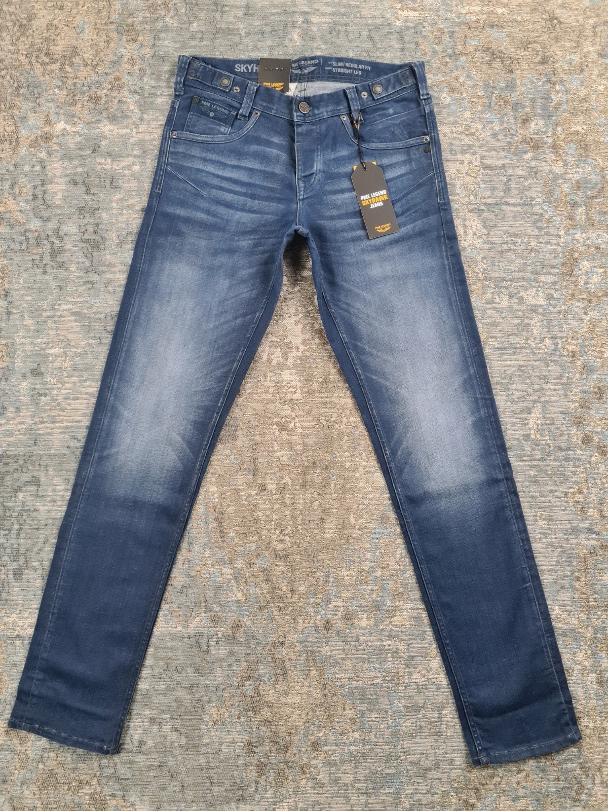 PME Skyhawk W31 L34 NIEUW Slim STRETCH Bronno3134 Blue/Grey, New Yorkstraat 50, 1175 RD Lijnden, https://www.justbrands.nl/klantenservice