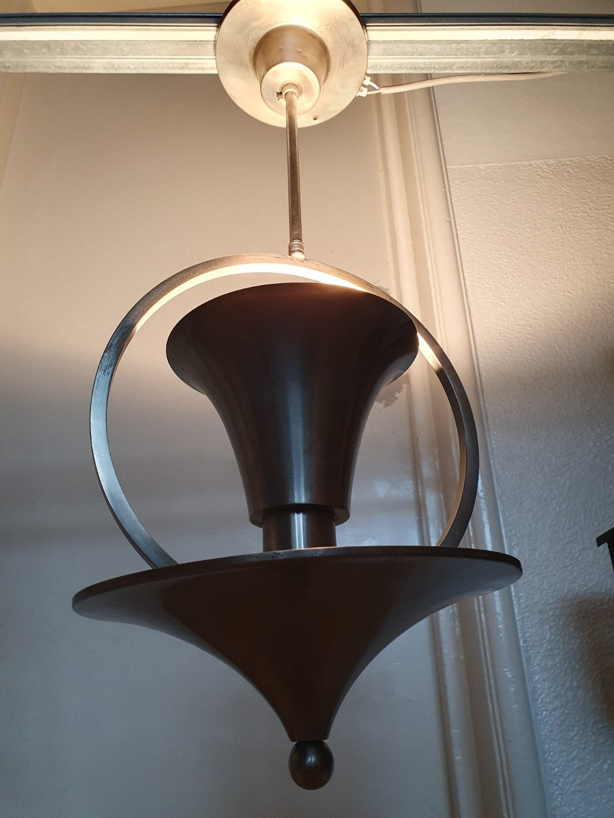 Art deco gispen hang lamp jaren 30, Antiek en Kunst, Ophalen of Verzenden