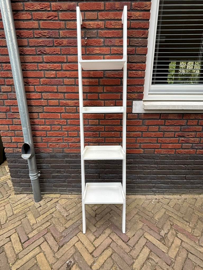 Witte decoratieve ladder met planken, Ophalen, Gebruikt