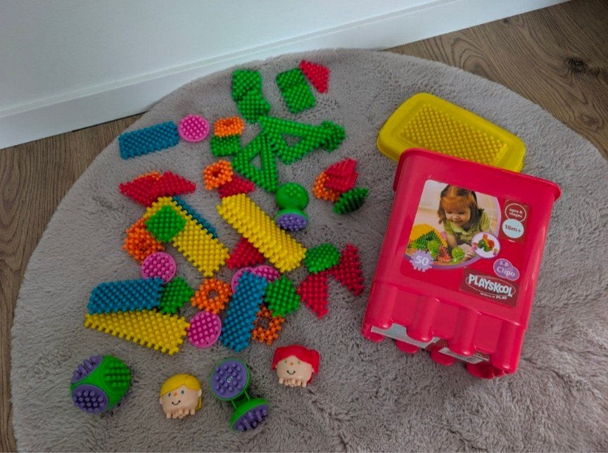 Playskool Clipo bouwstenen 50 stuks 18m+, Ophalen of Verzenden, Nieuw