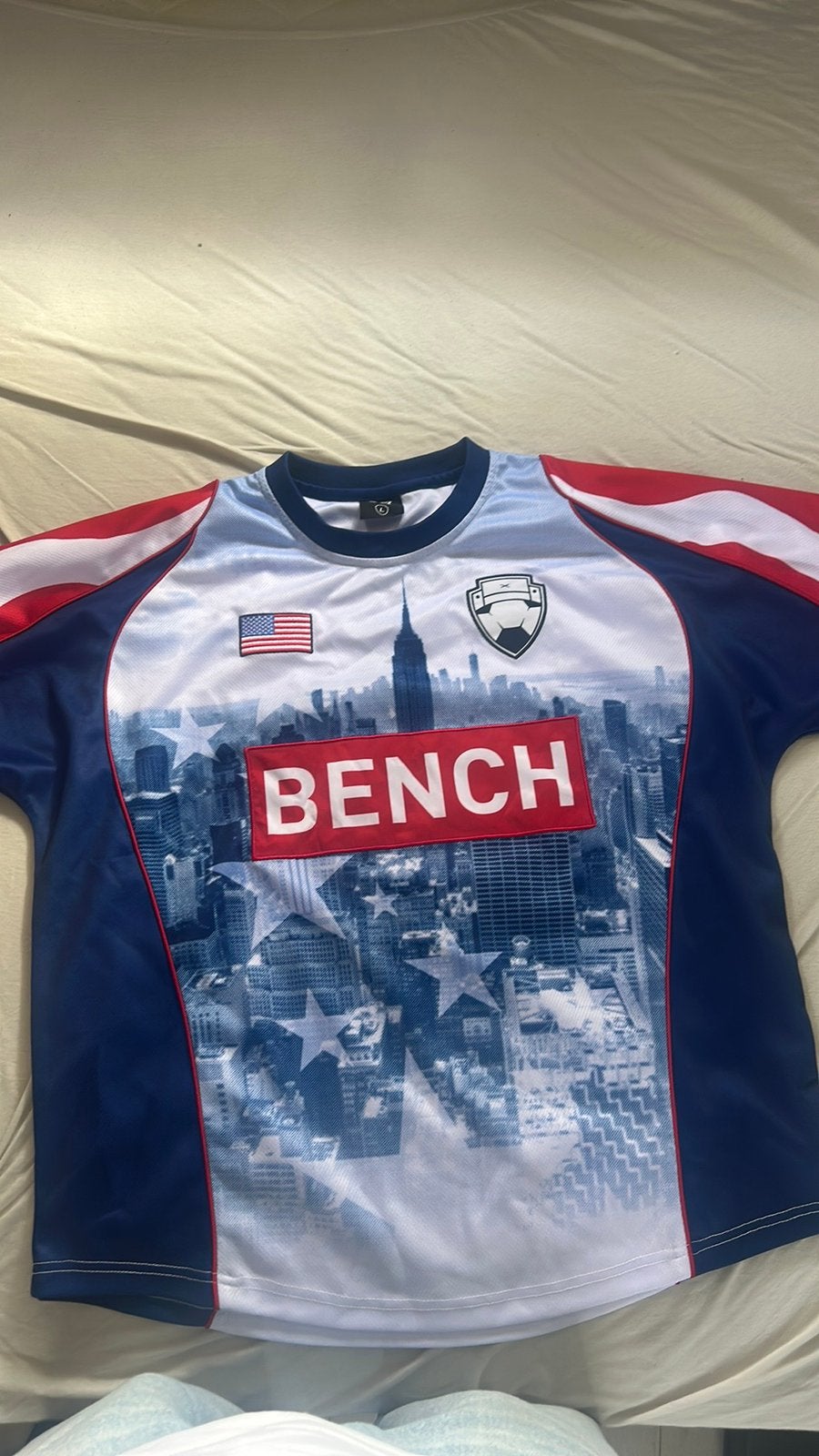 Bankzitters Jersey New York Maat L, Ophalen, Zo goed als nieuw, Zwart