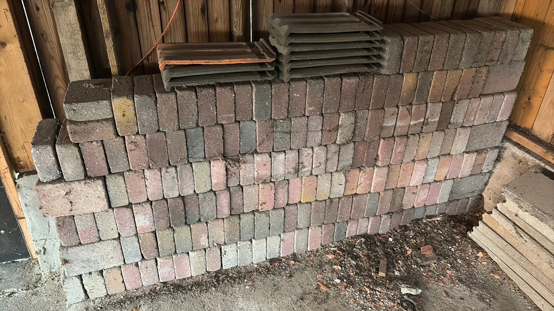 Cobblestones 30 x 20 cm incl opsluitbandjes, Tuin en Terras, Tegels en Klinkers, Ophalen, Gebruikt, Klinkers, 5 tot 10 m²