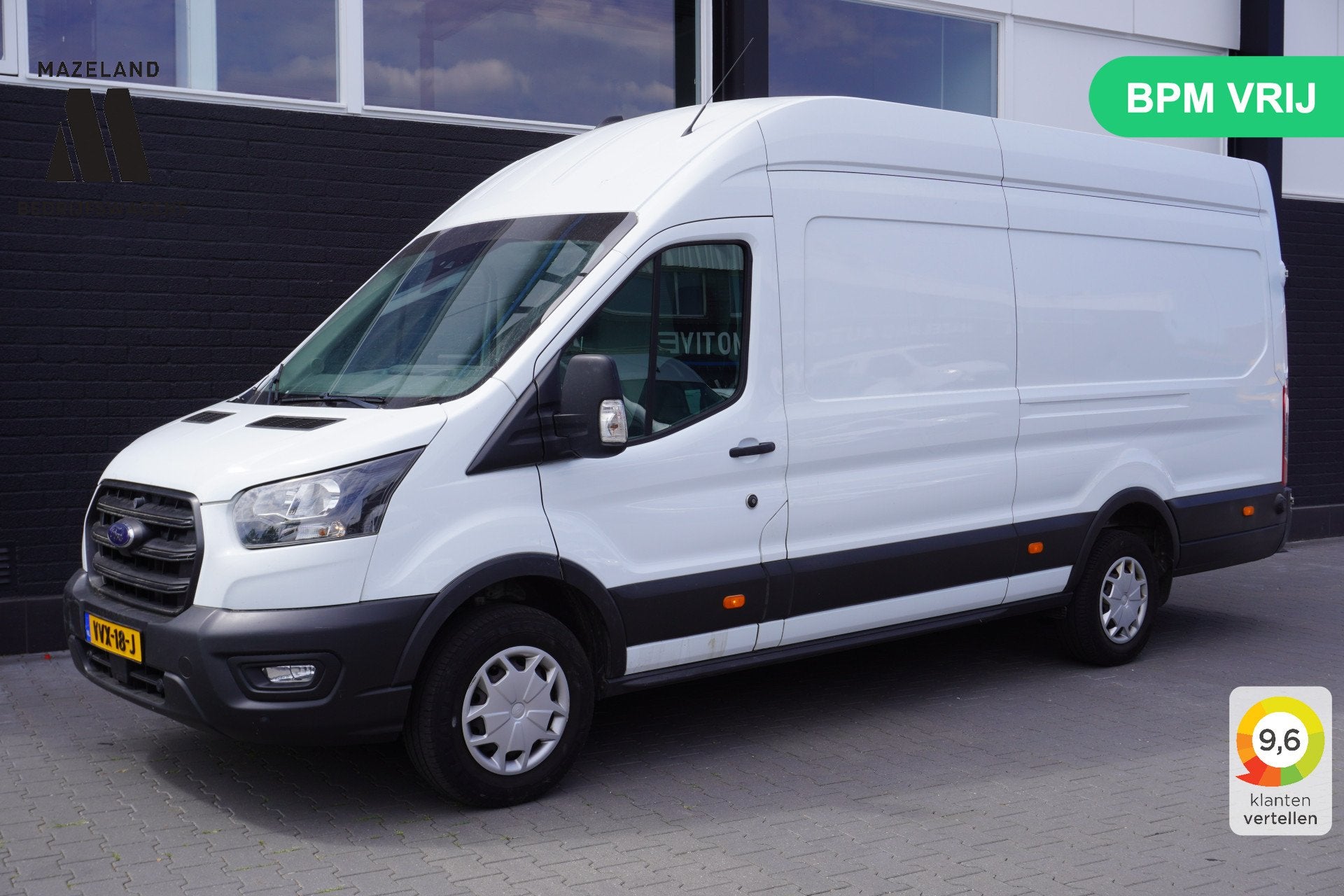 Ford Transit 2.0 TDCI L4H3 - EURO 6 - Airco - Cruise - Camer, 4 cilinders, Wit, Bedrijf, 2331 kg