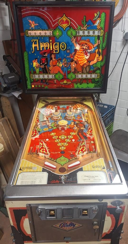 Flipperkast Bally amigo, Ophalen of Verzenden, Gebruikt