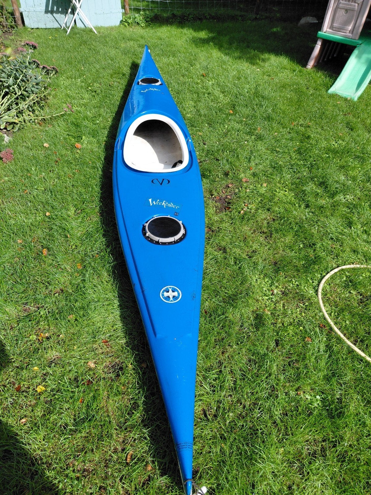 Valley Weekender toerkajak met peddel., Watersport en Boten, Ophalen, Gebruikt, Eén persoon, Met peddels