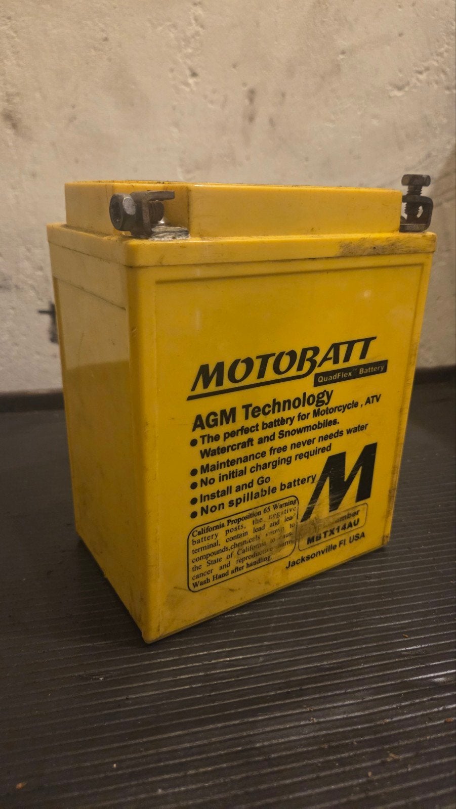 Motobatt MBTX14AU motoraccu - kort gebruikt, Motoren, Ophalen, Gebruikt