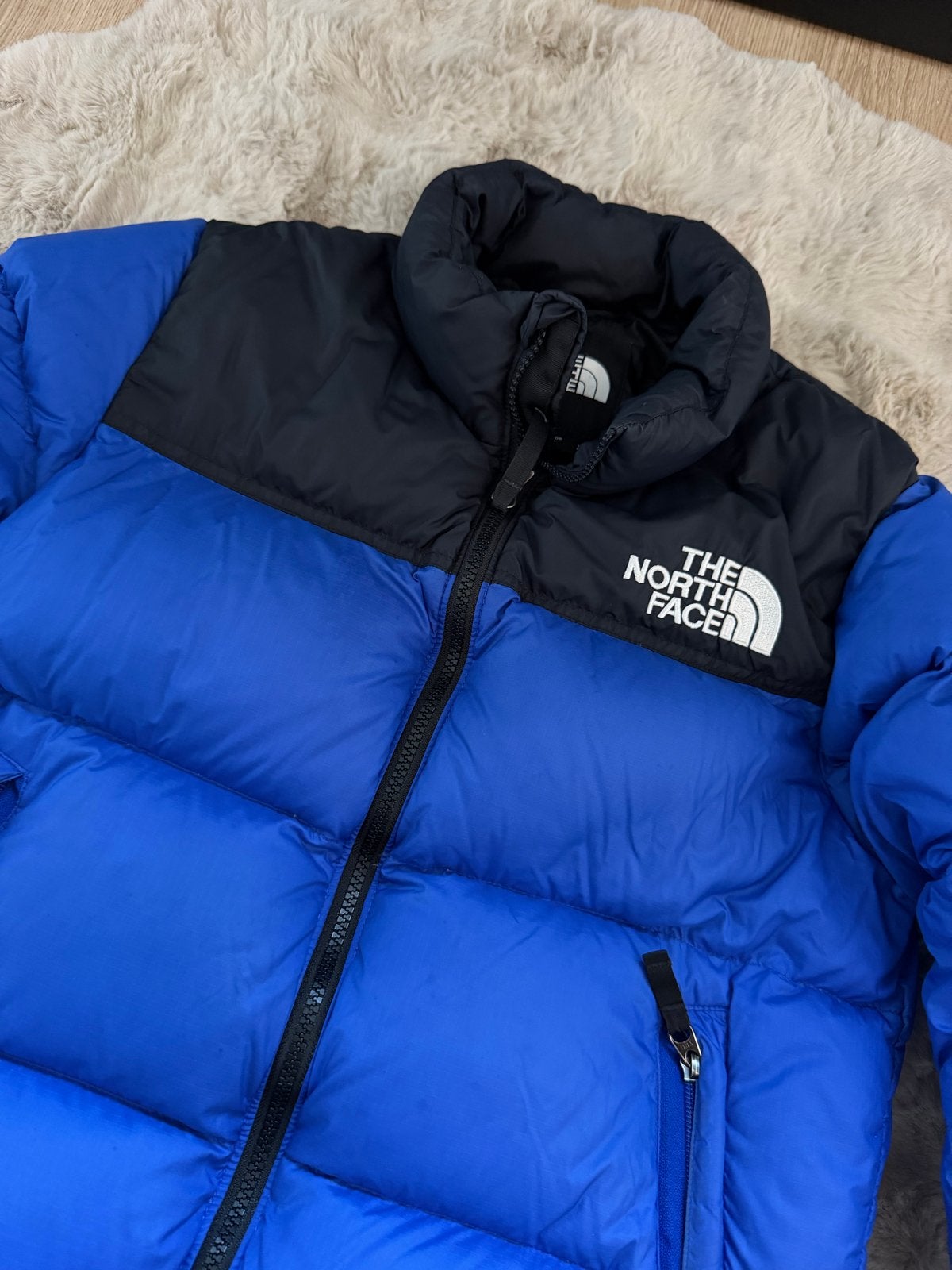 The North Face 700 Donsjack Blauw (Jeugd L / Dames XS-S), Ophalen of Verzenden, Zo goed als nieuw, Maat 34 (XS) of kleiner, Blauw
