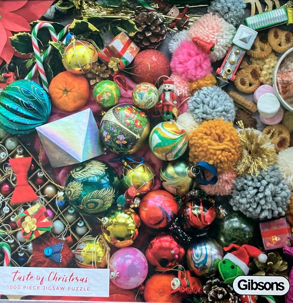 Gibsons Kerstpuzzel-Taste of Christmas-1000 stukjes-NIEUW, Ophalen of Verzenden, 500 t/m 1500 stukjes, Nieuw, Legpuzzel