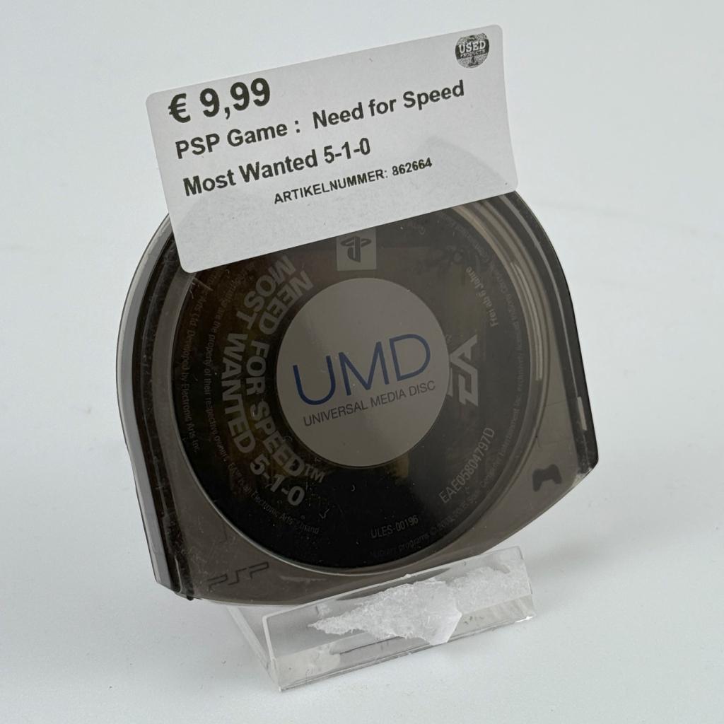 PSP Game : Need for Speed Most Wanted 5-1-0, Flex Ltd., Zo goed als nieuw, https://flex.com/contact-us, Nobelstraat 10, 5807 GA Oostrum