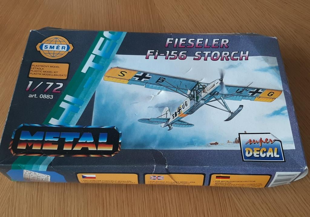 SMER Fieseler Fi-156 Storch Bouwdoos Vliegtuig 1:72, Hobby en Vrije tijd, Overige merken, 1:72 tot 1:144, Nieuw, Ophalen of Verzenden