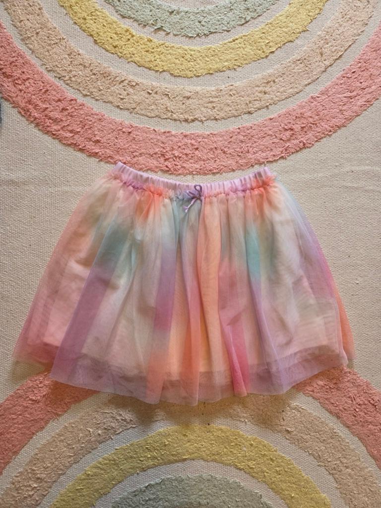 Mooie tule rok pasteltinten fee/ elfjes achtig H&M maat 122-, Meisje, H&M, Ophalen of Verzenden, Zo goed als nieuw