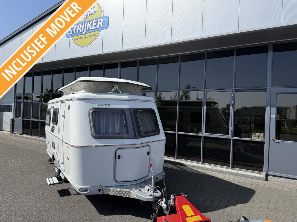 Eriba Touring Troll 550 GT Vast Bed 198cm + Zit + WC BJ 2019, Caravans en Kamperen, Bedrijf, 750 - 1000 kg, 5 tot 6 meter, Eriba