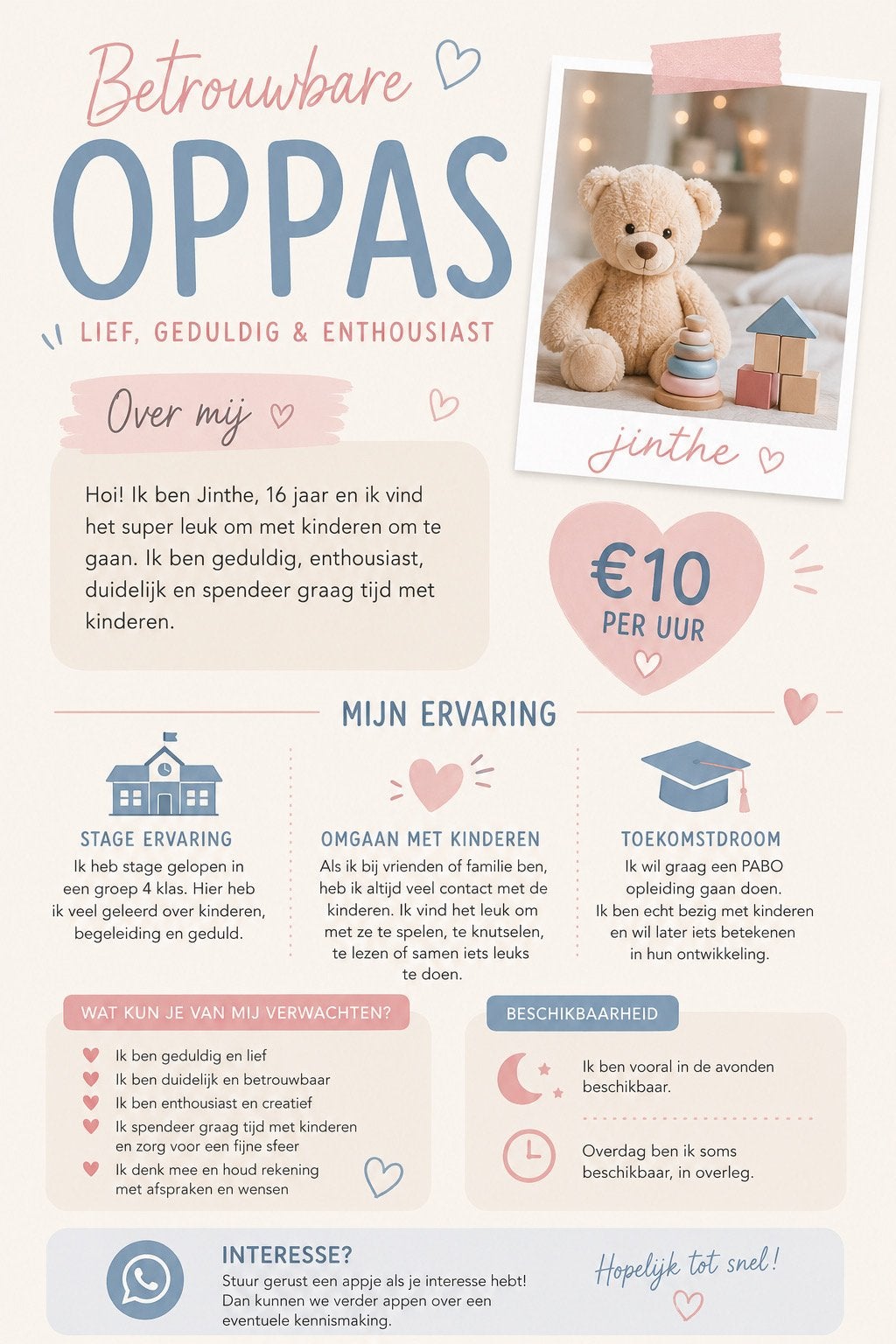 Baby sitter, Ophalen of Verzenden