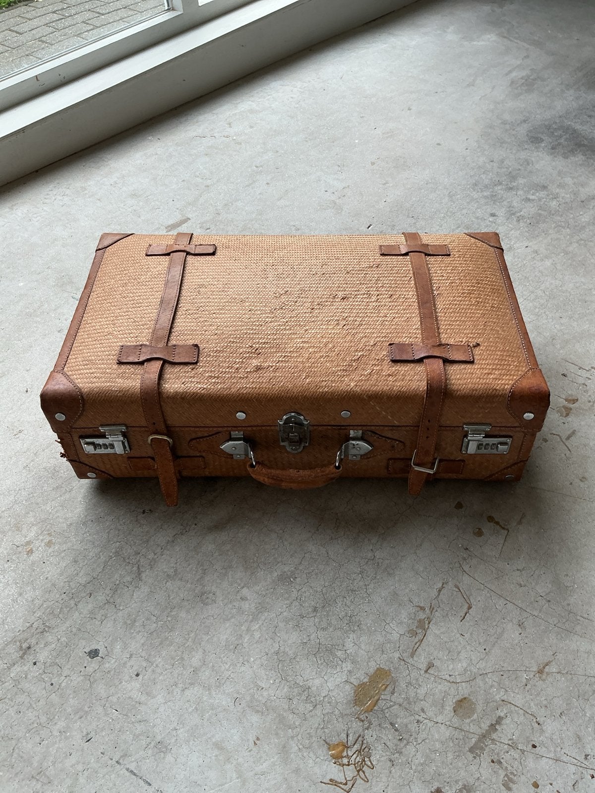 Vintage Koffer, Overige materialen, Gebruikt, Slot, 35 tot 45 cm