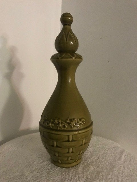 2x Vintage/retro keramiek...kruik met stop en schenkkan, Ophalen of Verzenden, Gebruikt, Overige kleuren, Steen/keramiek
