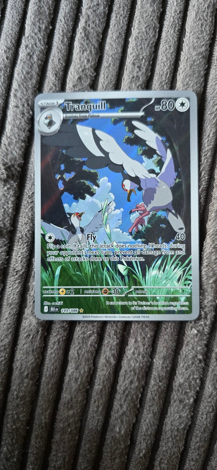 Tranquill 149/086 Black bolt, Ophalen, Nieuw, Losse kaart
