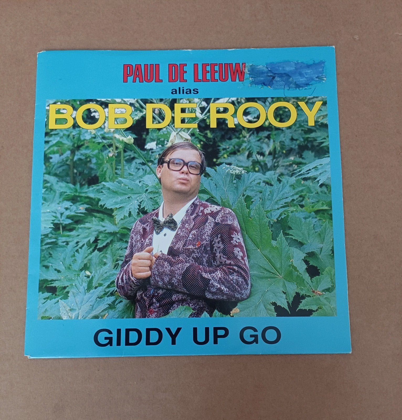 Paul De Leeuw/Bob De Rooy - Vlieg Met Me Mee/Giddy Up Go, Cd's en Dvd's, Vinyl Singles, Beschermende buitenhoes, Ophalen of Verzenden