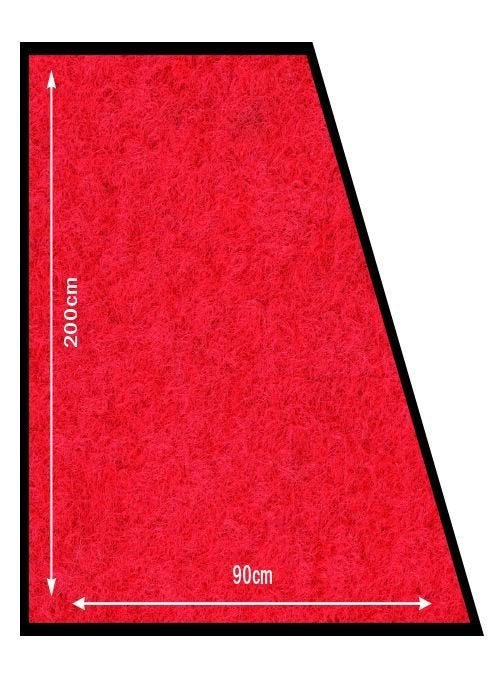 Rode loper anti-slip vloermat 200x90cm NIEUW, Huis en Inrichting, Stoffering | Tapijten en Kleden, Rechthoekig, Rood, Nieuw, 200 cm of meer