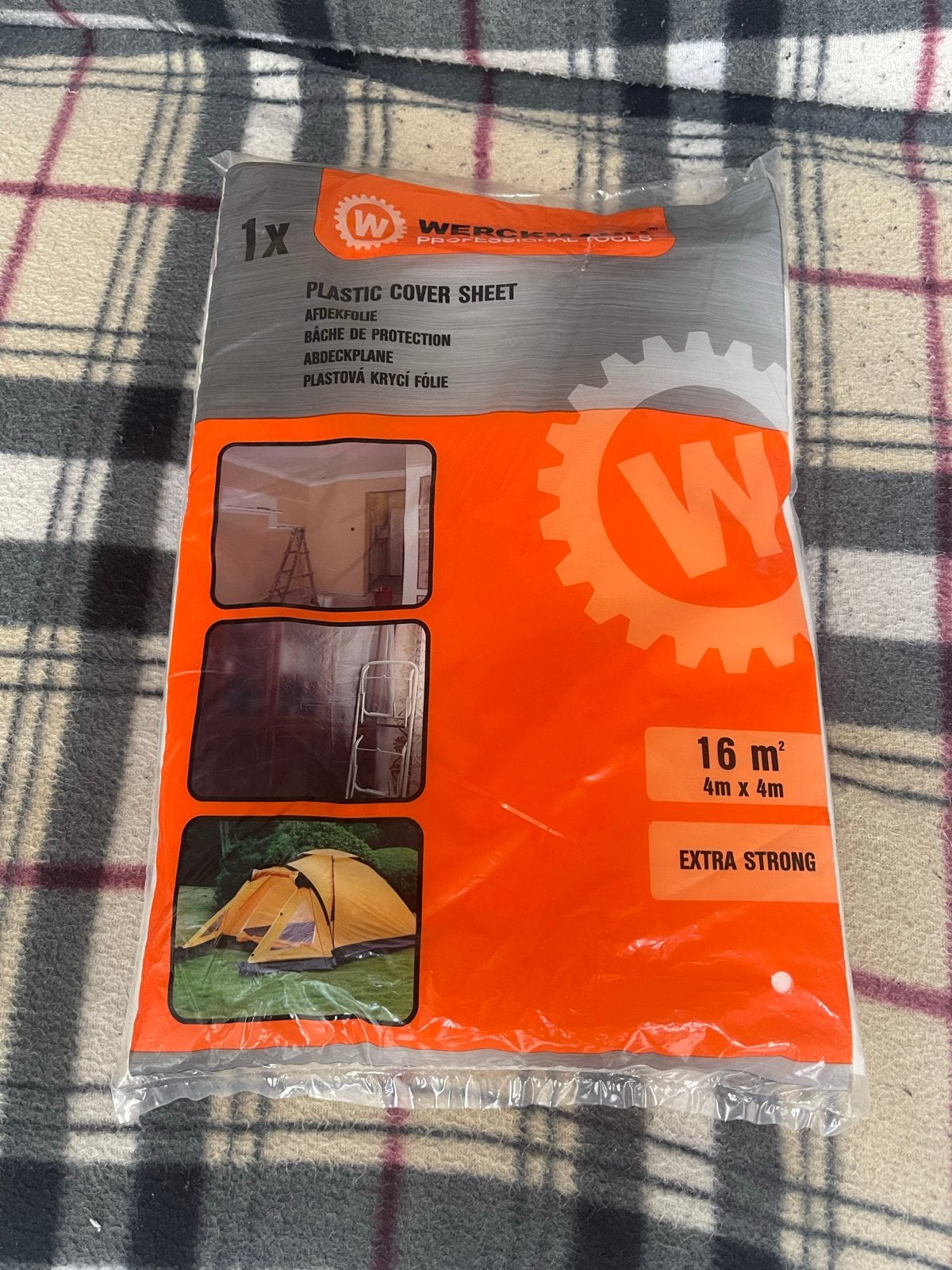 Werckmann Afdekfolie 4x4m - Extra Sterk, Ophalen of Verzenden, Nieuw, 15 m² of meer, Folie