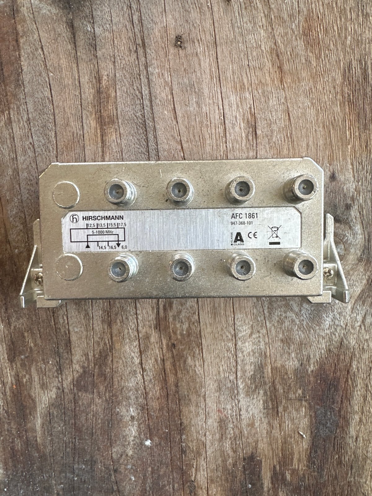 Hirschmann AFC 1861 signaalverdeler / splitter, Telecommunicatie, Antennes en Masten, Ophalen of Verzenden, Gebruikt, Toebehoren