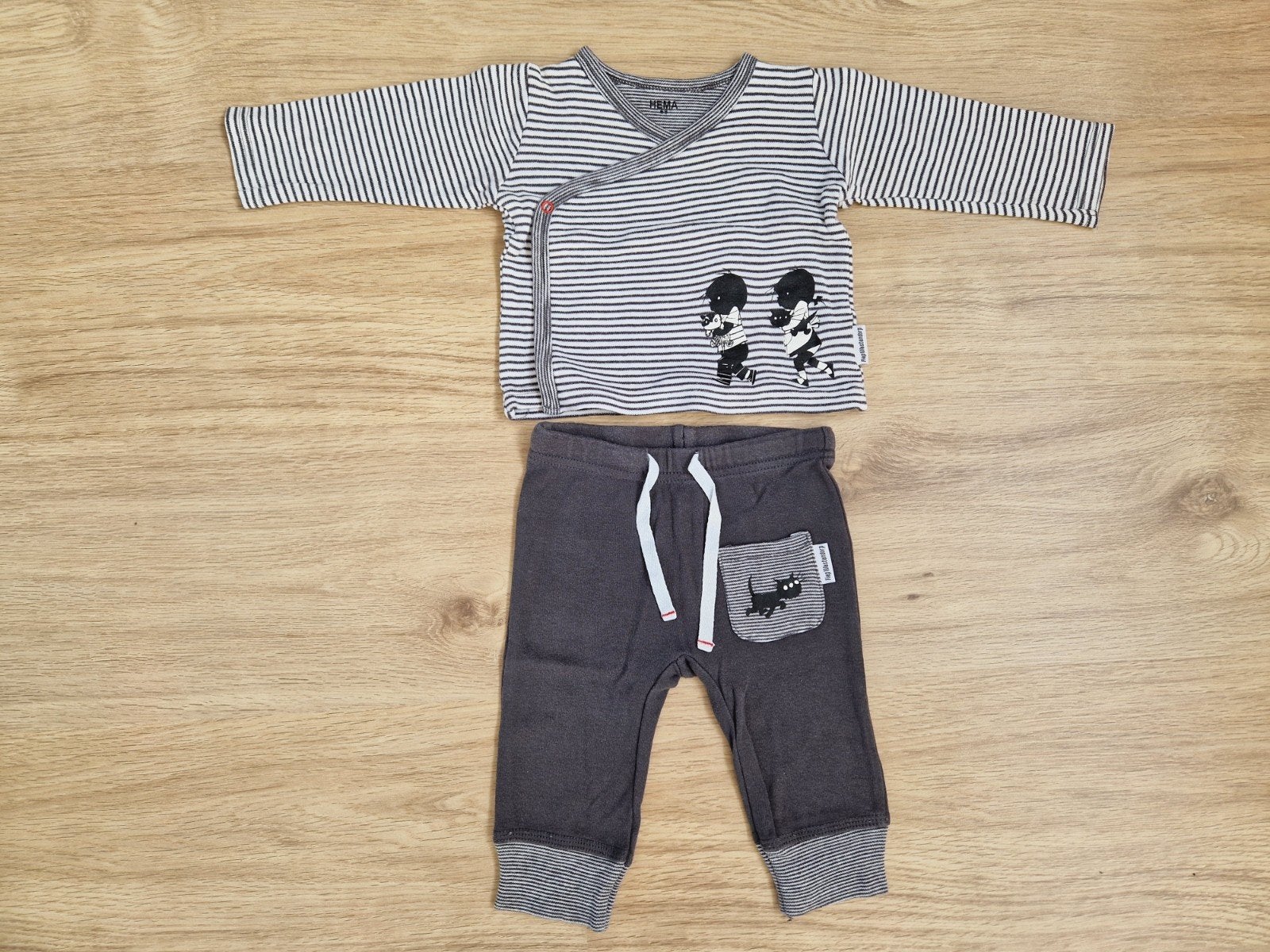 set jip en janneke broek en shirt lange mouw mt 68, Ophalen of Verzenden, Gebruikt, Jongetje of Meisje