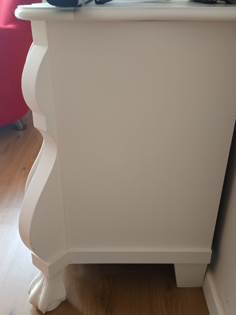 Buikkast wit, Ophalen, 50 tot 100 cm, Zo goed als nieuw, 3 of 4 laden