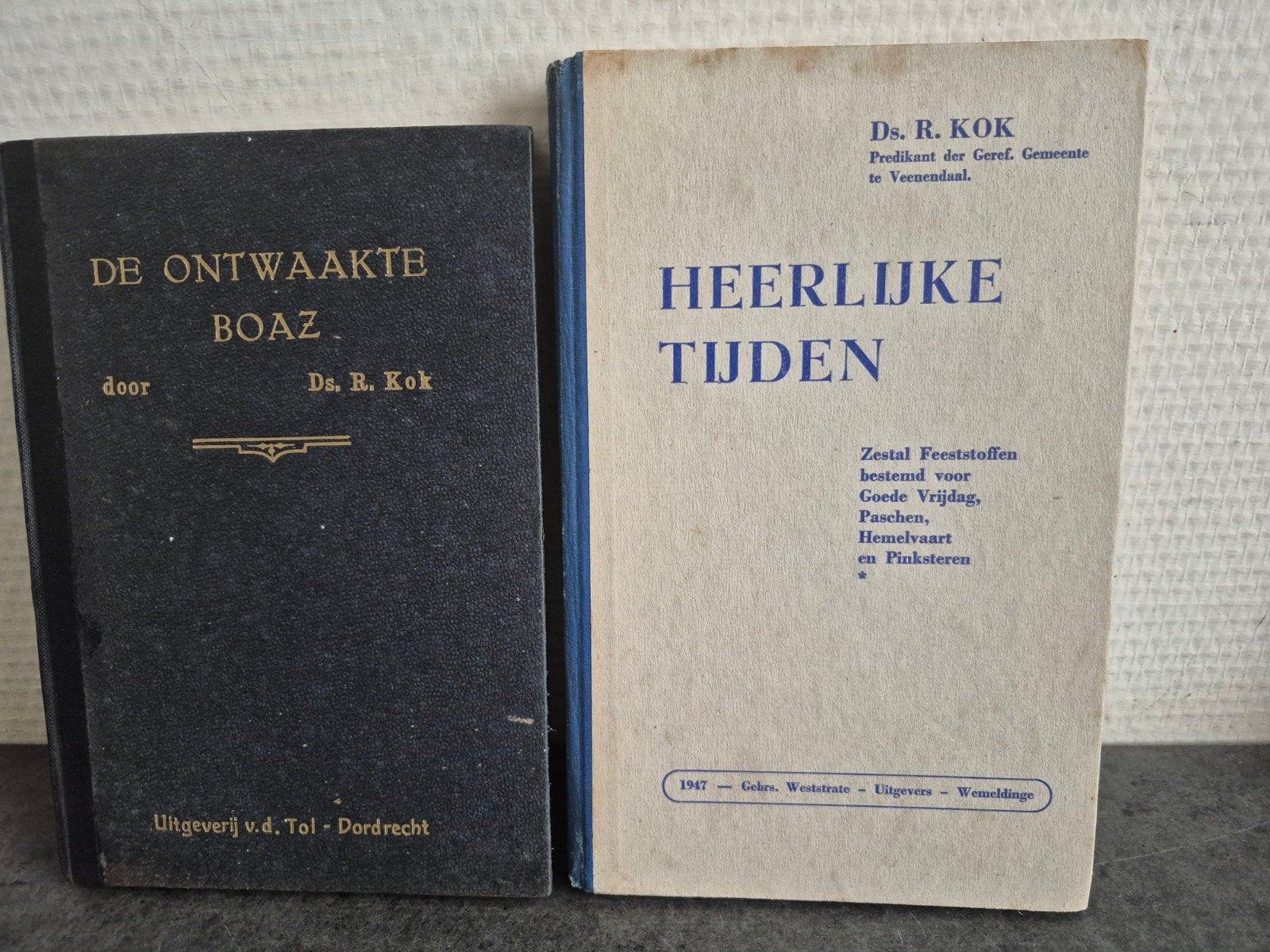 Ds. R. Kok. Heerlijke tijden en Boaz, Ophalen of Verzenden, Zo goed als nieuw