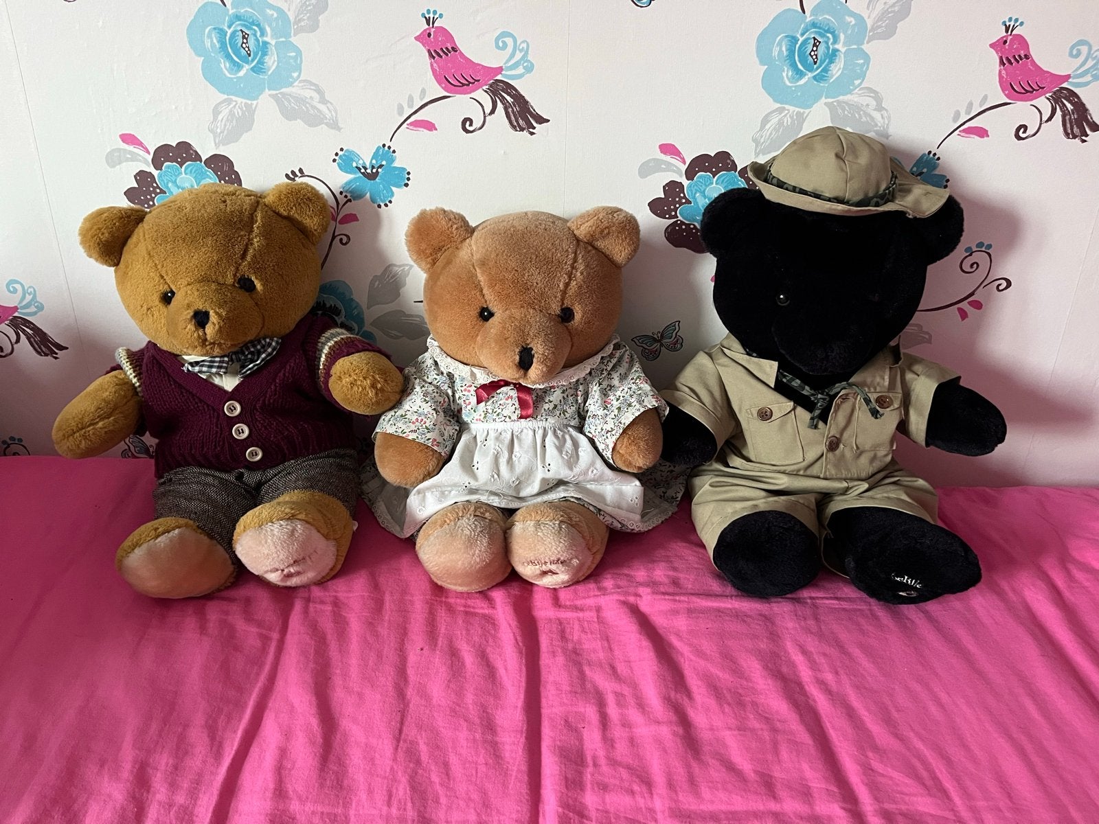 Bijenkorf beren - Set van 3 unieke knuffelberen, Ophalen of Verzenden, Gebruikt, Stoffen beer, Overige merken