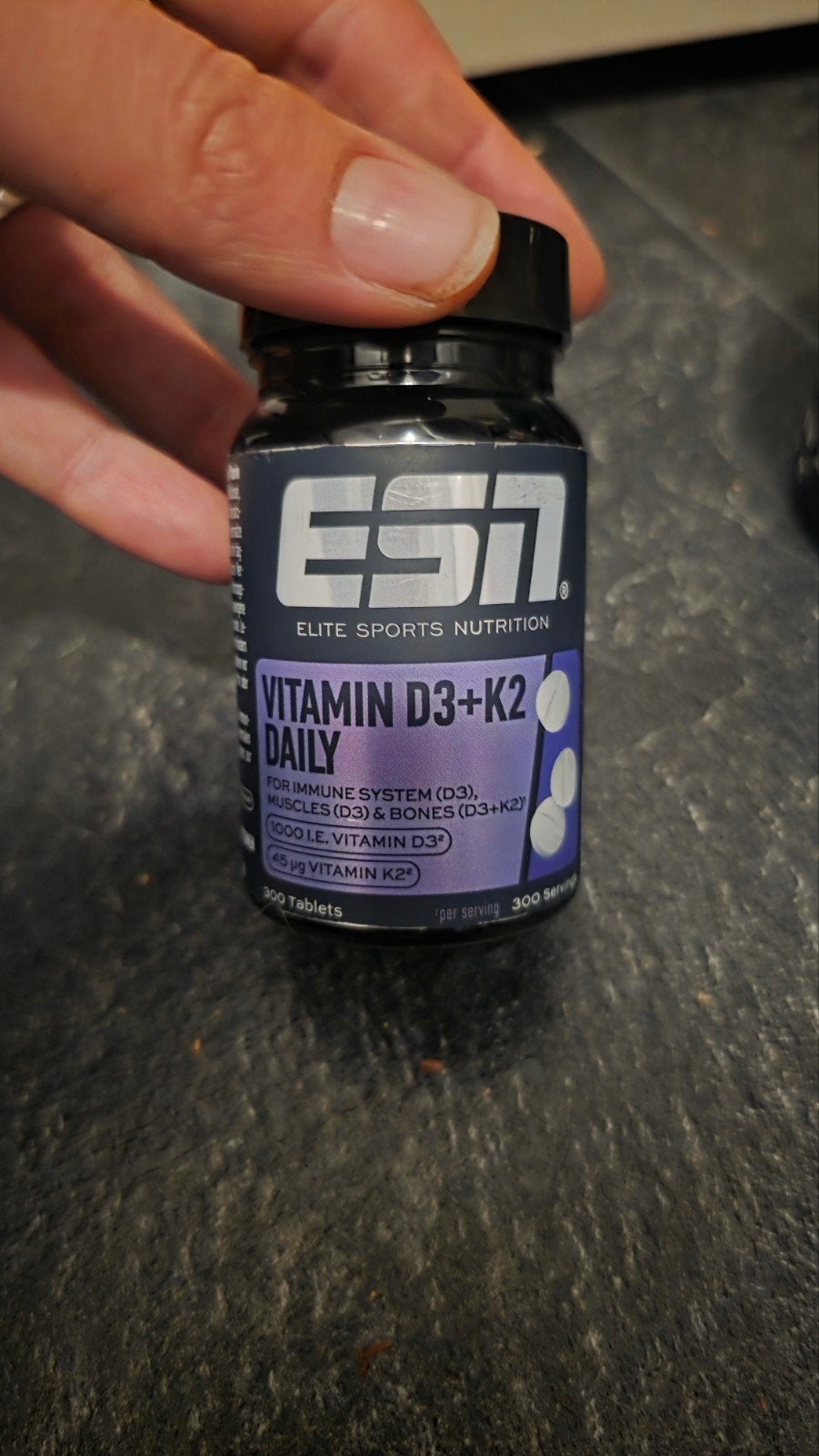 ESN Vitamine D3+K2 Daily - 300 tabletten, Sport en Fitness, Ophalen of Verzenden, Nieuw, Overige typen