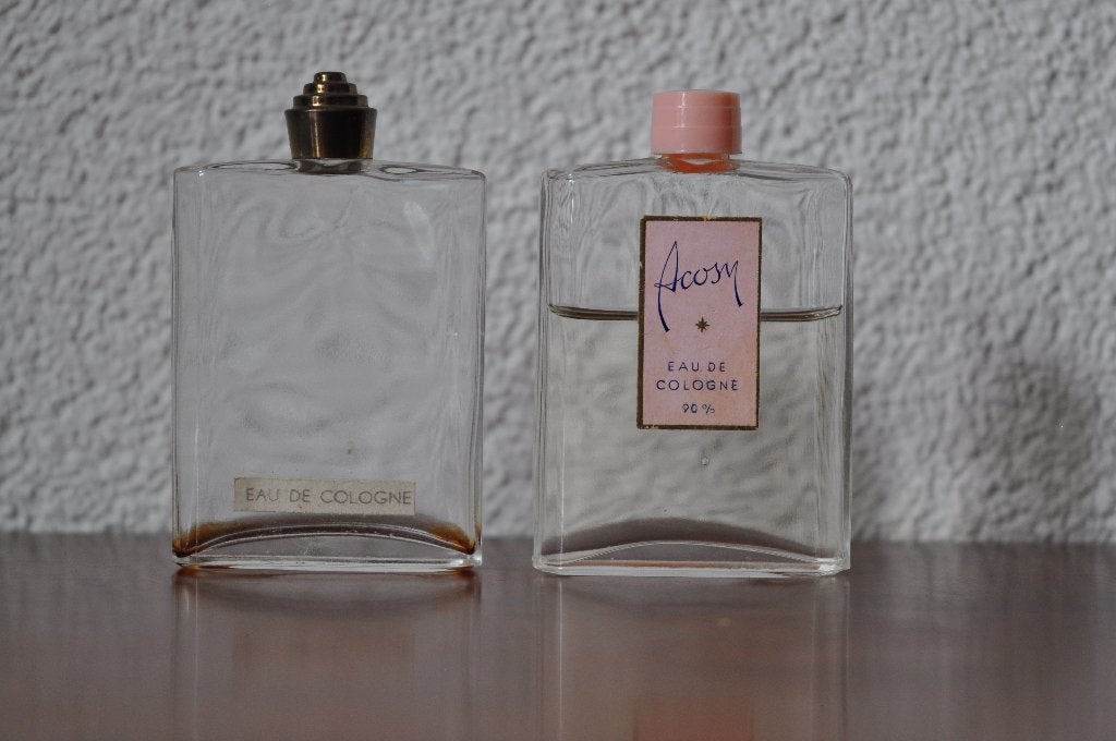 Vintage Eau de Cologne Flesje Acosy Lavendelwater 6,5 cm, Ophalen of Verzenden, Gebruikt, Overige typen, Gevuld