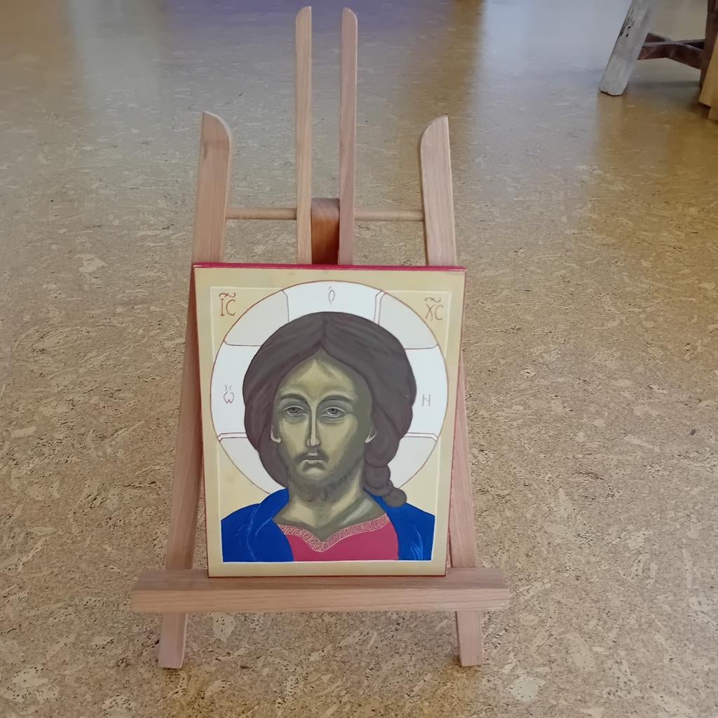 Handgeschilderd Icoon van Jezus Christus, Antiek en Kunst, Antiek | Religie, Ophalen of Verzenden