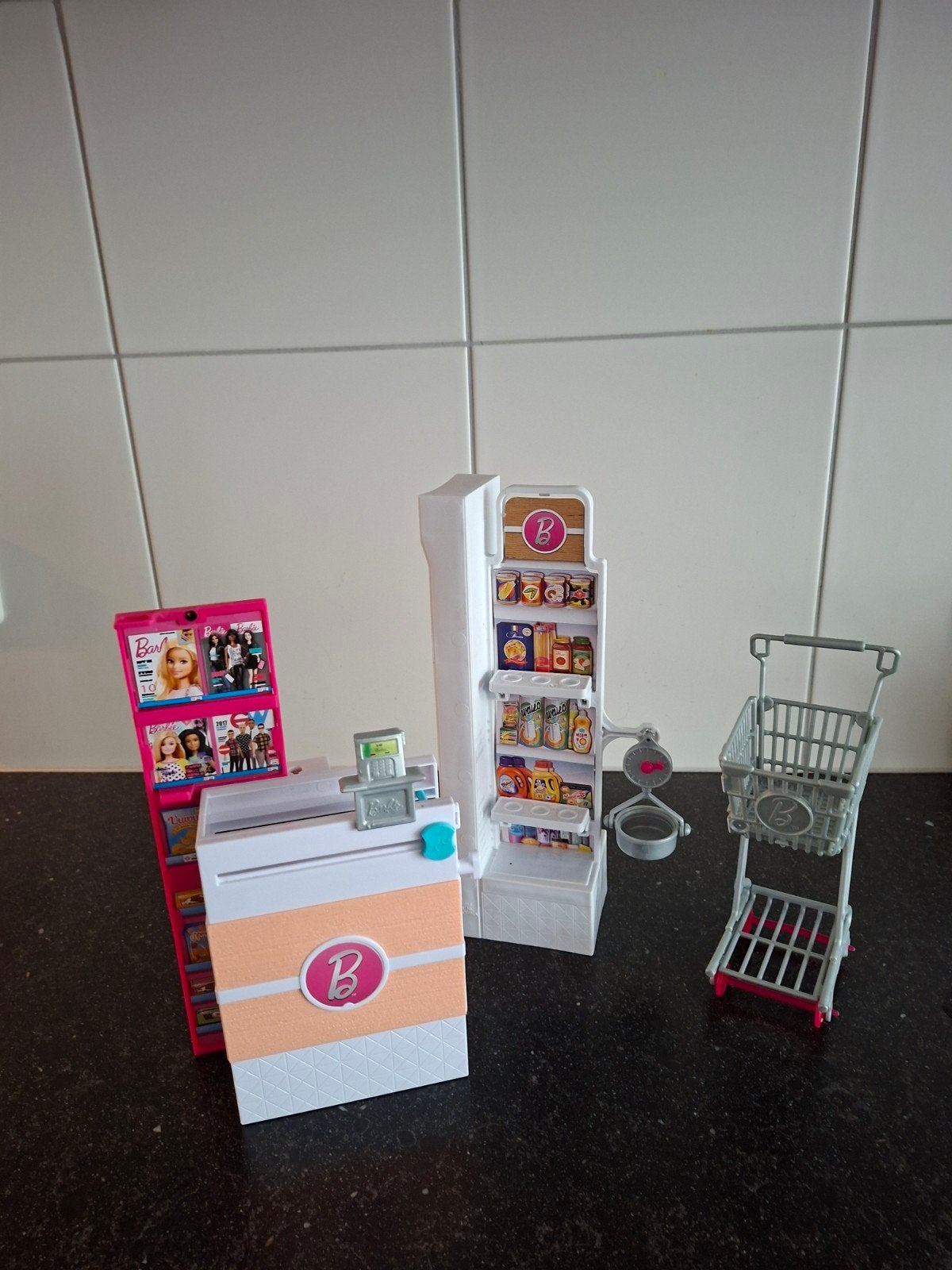 Barbie Supermarkt Speelset met Accessoires, Ophalen of Verzenden, Zo goed als nieuw, Meisje