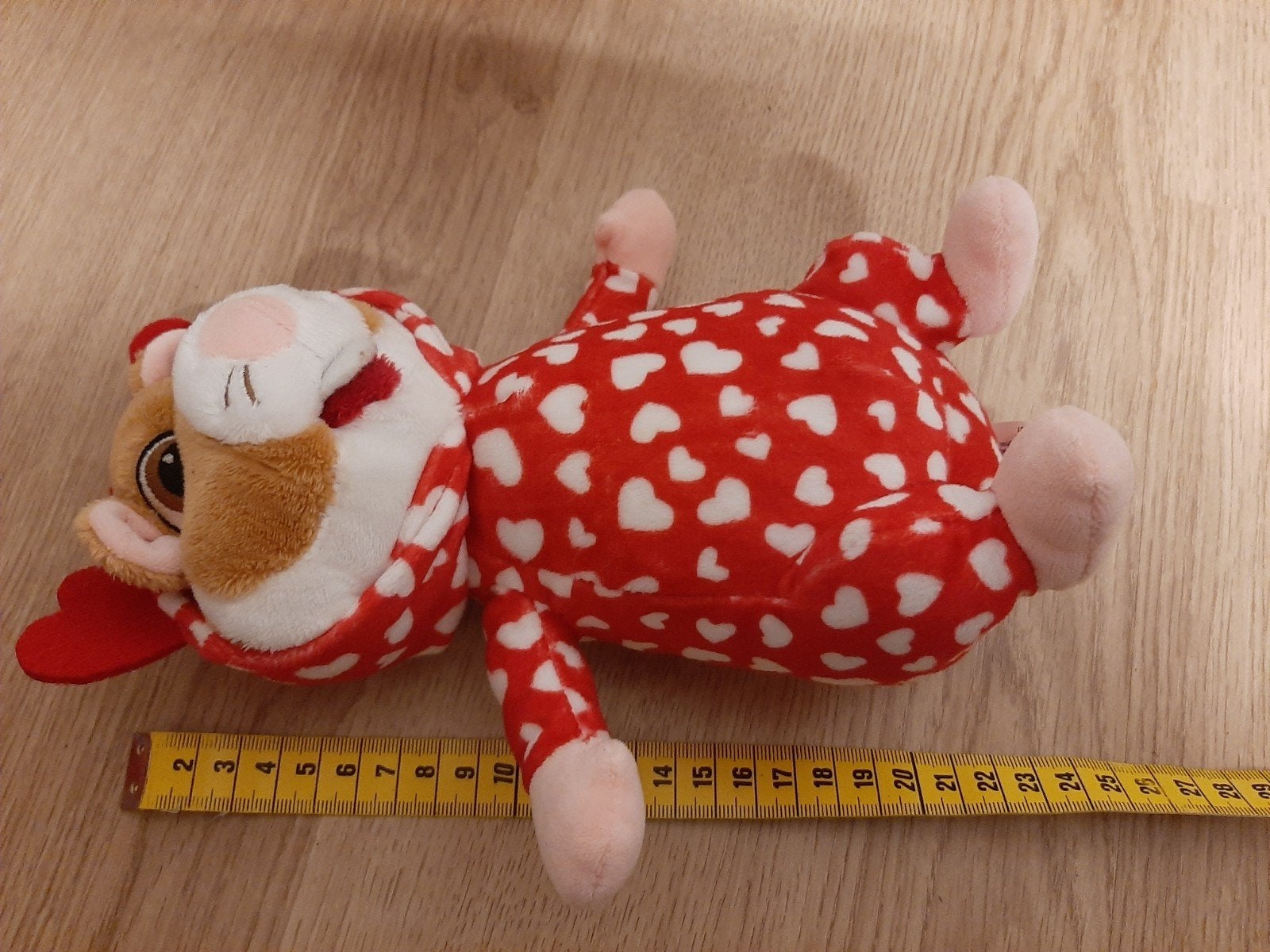 AH hamster knuffel valentijn met onesie, Ophalen of Verzenden, Nieuw, Overige typen