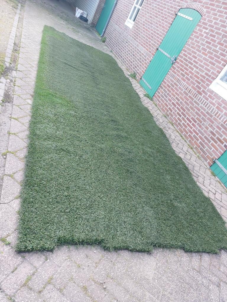5 cm dik kunstgras hoge kwaliteit 7,4x2,5 meter, Tuin en Terras, Ophalen, Gebruikt, 10 tot 20 m², Kunstgras