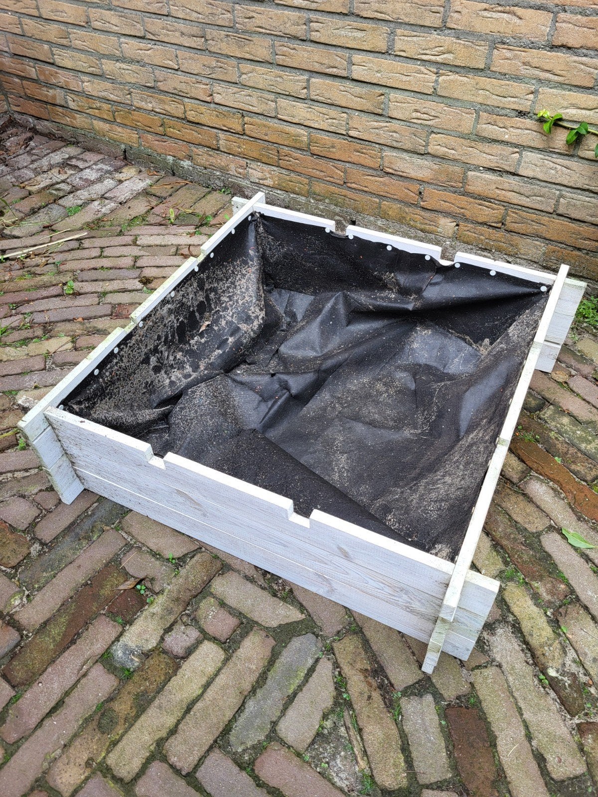 Houten planten/moestuinbak, Ophalen, Gebruikt, Vierkant, Balkon