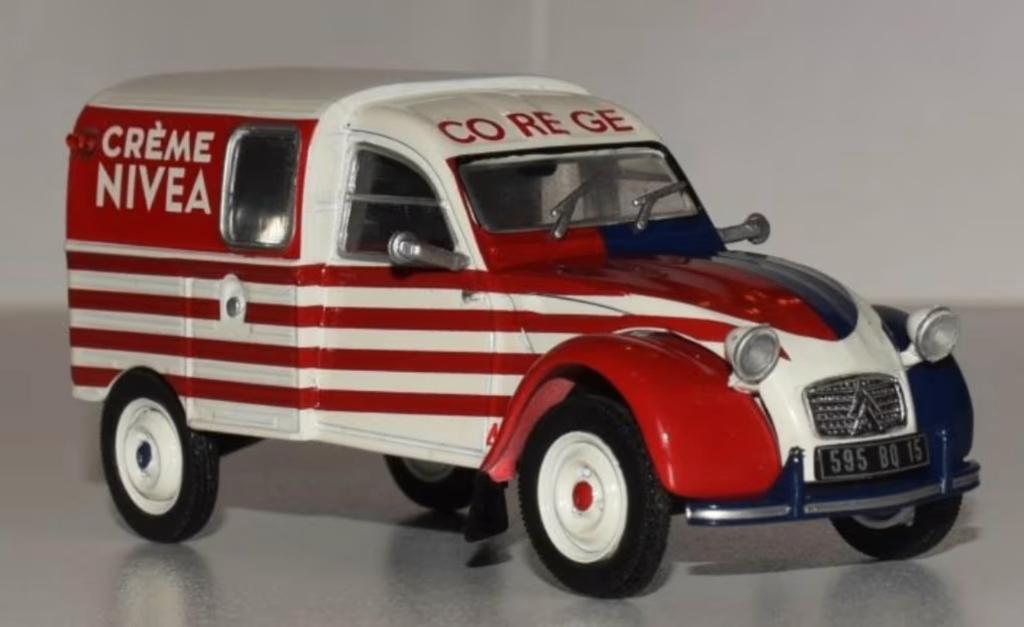Citroen 2CV AZU 61 creme NIVEA 1/43 Utilitaires Citroen # 17, Verzenden, Nieuw, Auto, Overige merken