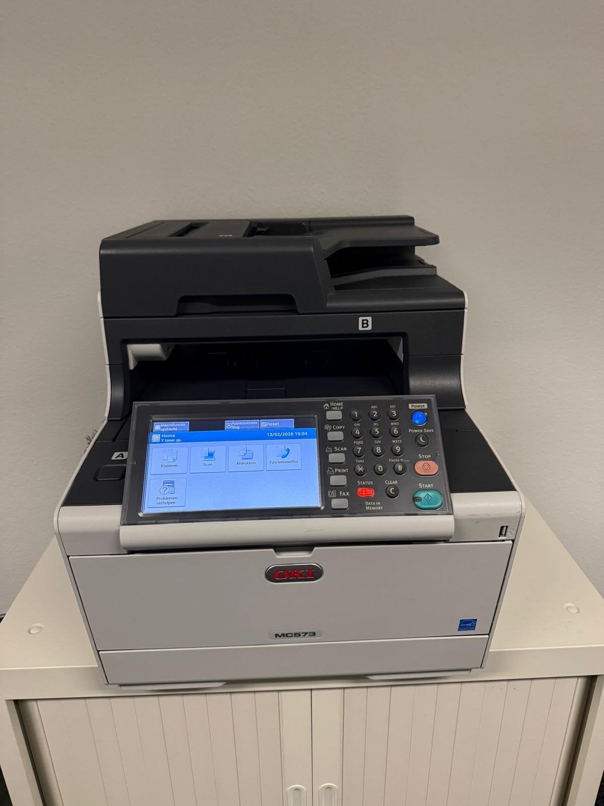 OKI MC573 All-in-One Laserprinter - Zo goed als nieuw, Computers en Software, Printers, Ophalen of Verzenden, Zo goed als nieuw