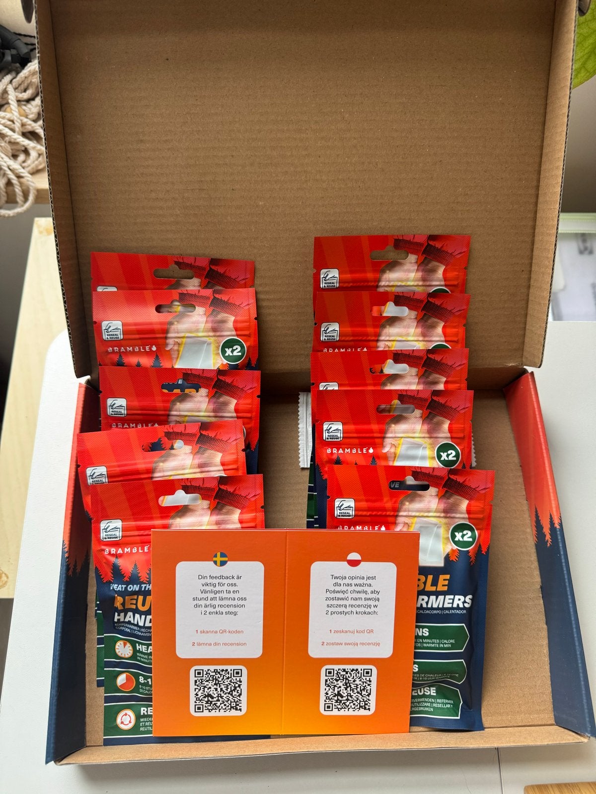 Bramble herbruikbare handwarmers - 10 pakjes, Ophalen of Verzenden, Nieuw