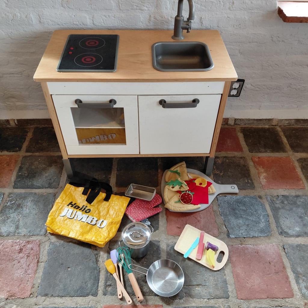 Ikea speelkeuken duktig met pannenset en pizza set, Kinderen en Baby's, Speelgoed | Speelkeukens, Ophalen, Gebruikt