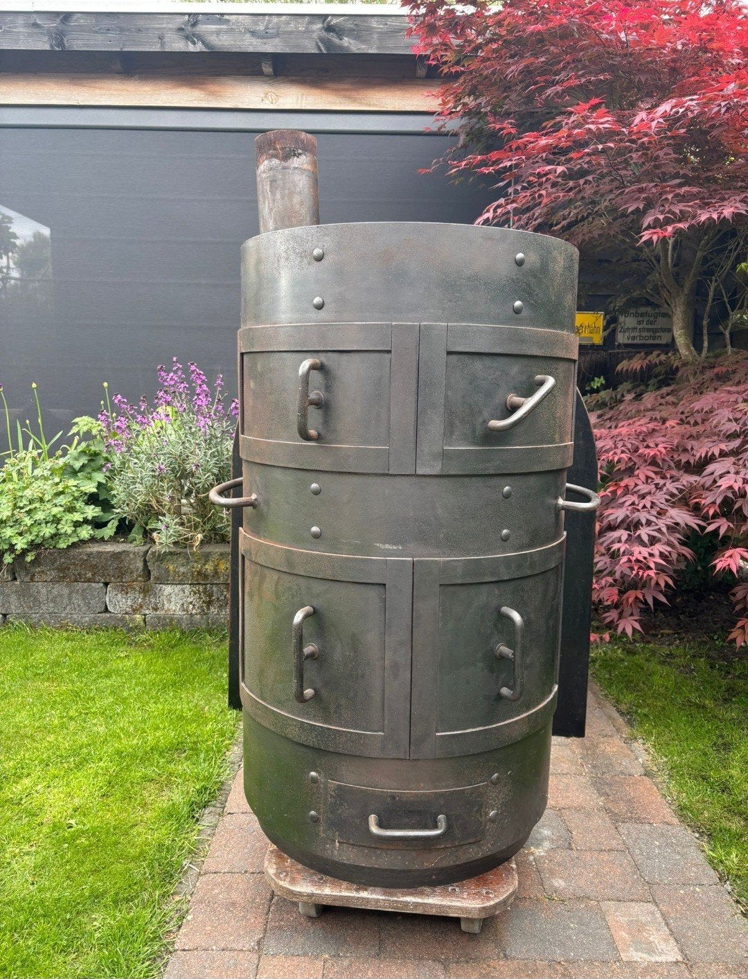 Super mooie alles brander, uniek model!!!, Huis en Inrichting, Ophalen, Zo goed als nieuw, Hout, Houtkachel