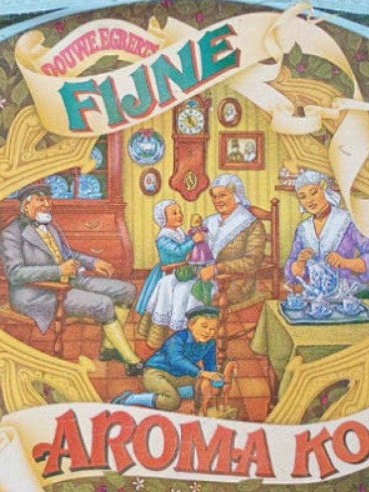 Vintage Douwe Egberts Fijn Aroma Koffie dienblad, Ophalen of Verzenden