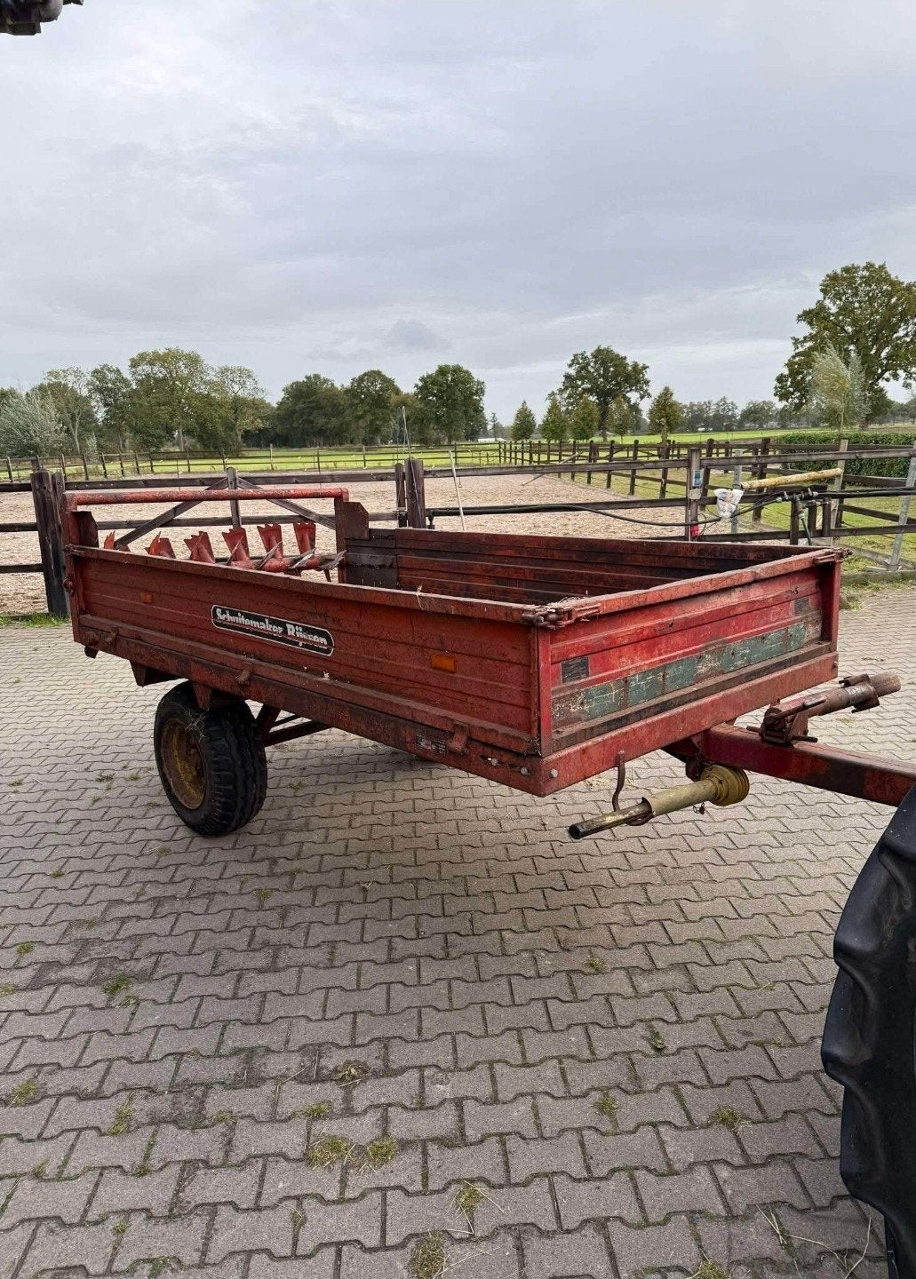 Goed werkende schuitemaker mestverspreider, Ophalen, Gebruikt, Tot 80 Pk, Overige merken