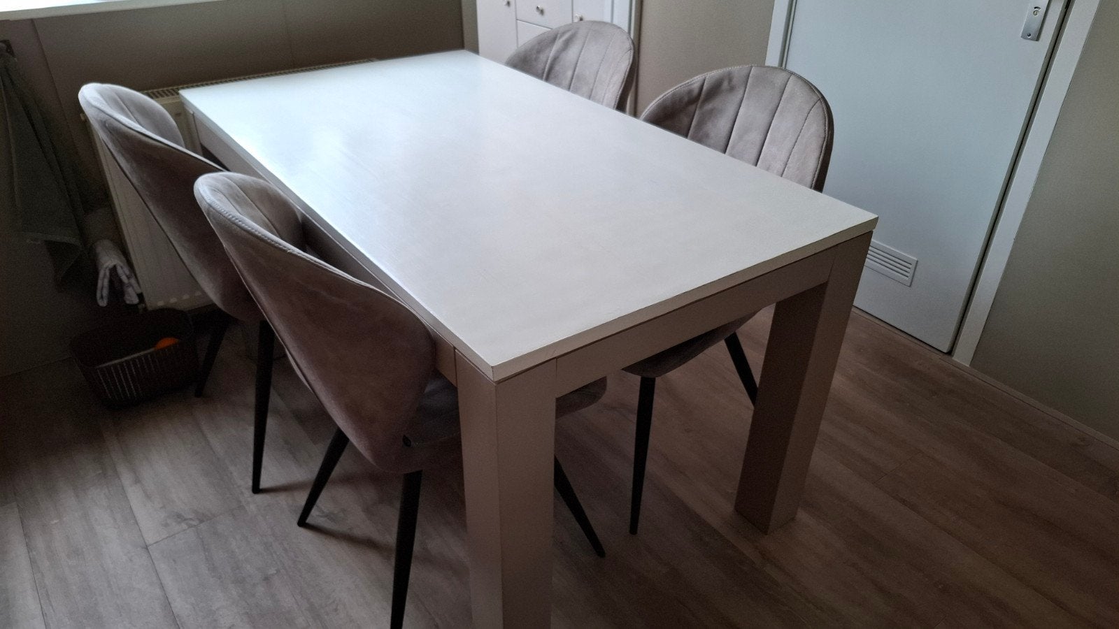 Eettafel rechthoekig!, Ophalen of Verzenden, 4 tot 6 stoelen