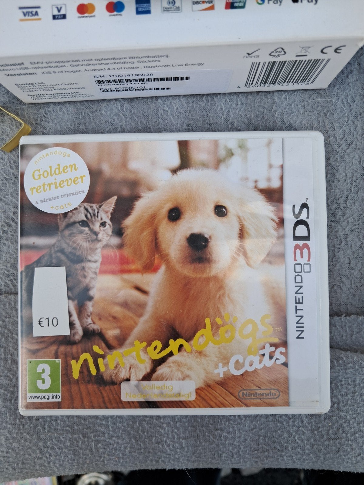 Nintendo dogs + cats Golden retriever 3DS game, Ophalen, 1 speler, Zo goed als nieuw, Vanaf 3 jaar