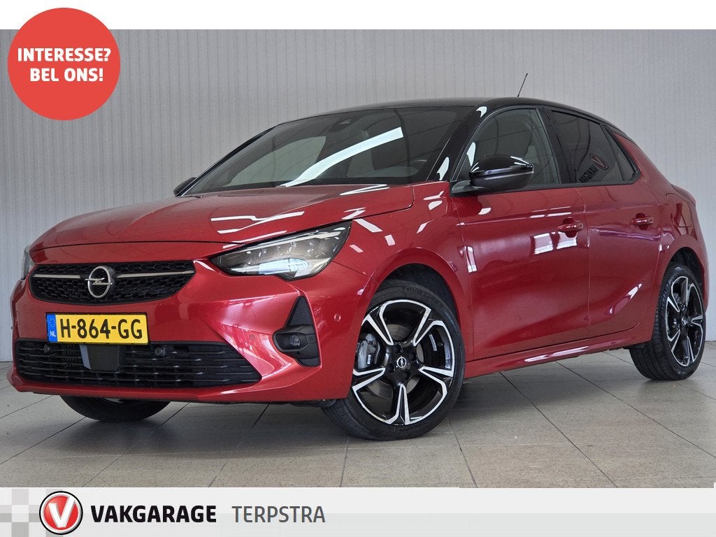 Opel Corsa 1.2 GS Line /D-Riem Verv. 62.000KM! /Camera /Appl, Voorwielaandrijving, Gebruikt, Euro 6, 49 €/maand