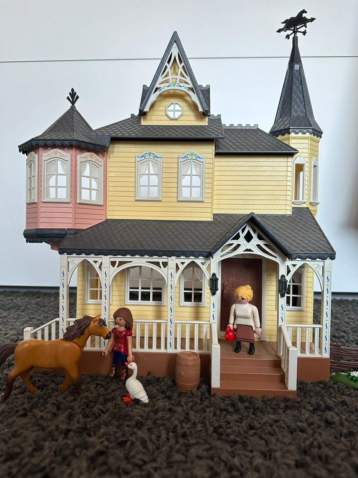 Playmobil Lucky en Spirit huis 9475 en slaapkamer 9476, Ophalen of Verzenden, Gebruikt, Complete set, Gebouw