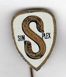 Speldje SIMPLEX FIETSEN WIT  (A5), Ophalen of Verzenden, Gebruikt, Overige onderwerpen