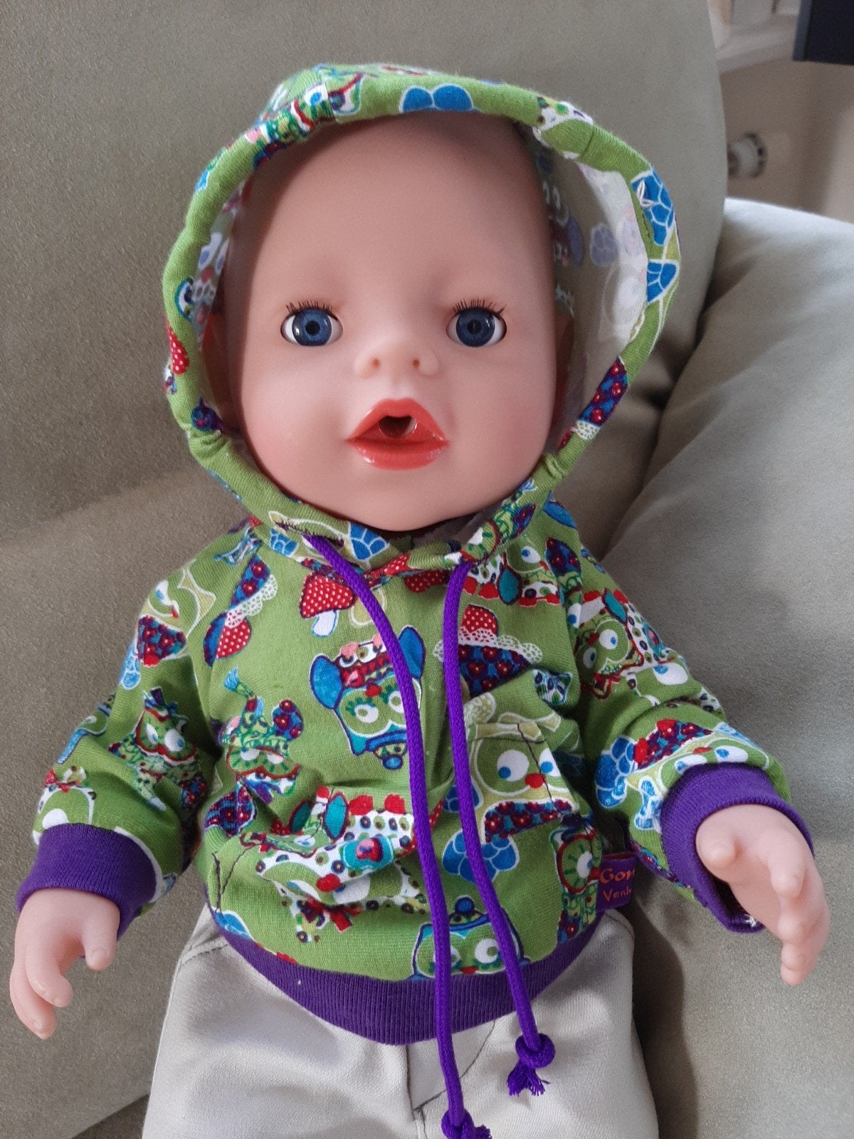 Hoodie voor baby born, Ophalen of Verzenden, Nieuw, Babypop